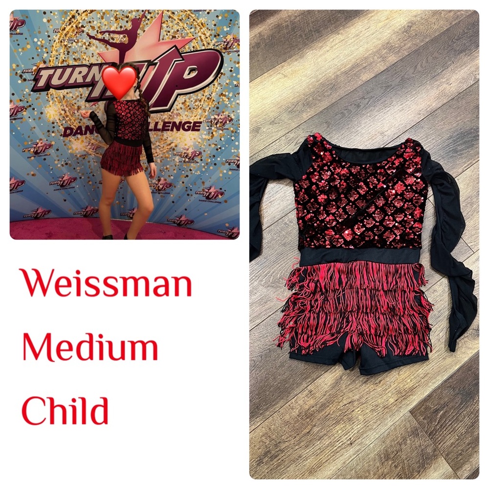Red and Black Weissman Dance costume